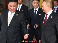 Kim Dzong Un złożył życzenia Władimirowi Putinowi. Wspomniał o "świętej wojnie" w Ukrainie