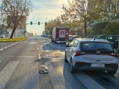 Piesza potrącona przez samochód. Kobietę przewieziono do szpitala