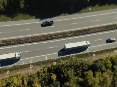 Kontrole odstępu między ciężarówkami z użyciem drona – niemiecka akcja z powietrza
