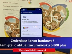 Zmieniasz konto bankowe? Pamiętaj o aktualizacji wniosku o 800 plus