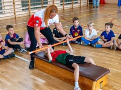 Wyciskali sztangę razem z mistrzynią. Niezwykła lekcja w Sławsku
