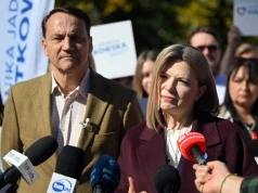 Sikorski przyjechał poprzeć Piątkowską. Teraz musi sprostować słowa o Gibale
