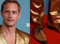 Alexander Skarsgard szokuje butami. Ekspertka zwraca uwagę na jedno. "Co dzieje się po kilku godzinach noszenia?"