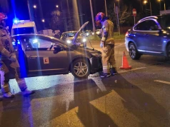 Kolejne zderzenie aut na ul. Diamentowej w Lublinie. Drugie dziś w tym samym miejscu