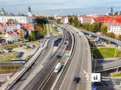 Szczecin. Trasa Zamkowa zamknięta – pogoda nie zatrzymała drogowców