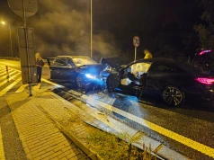 Groźny wypadek na S8 w Sieradzu. Kierowca wjechał na ekspresówkę pod prąd