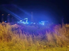 Nocny pożar garażu przy ul. Podbratek w Piotrkowie. Straty szacowane na 800 tysięcy złotych