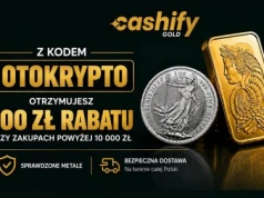 Cashify Gold: 100 zł rabatu na fizyczne metale