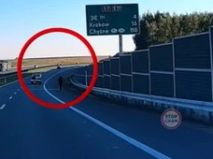 Brak wyobraźni to mało. Mężczyzna na hulajnodze pędził S7