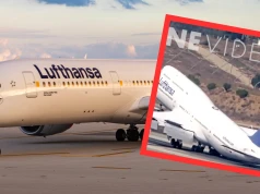 Boeing 747-8 Lufthansy musiał przerwać lądowanie. Omal nie uderzył ogonem o pas