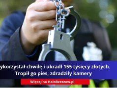 Wykorzystał chwilę i ukradł 155 tysięcy złotych. Tropił go pies, zdradziły kamery