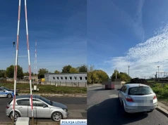 Legnica: pani nie utknęła za rogatkami, tylko zaparkowała pod nimi, bo się spieszyła
