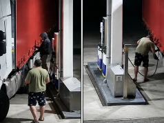 Złodzieje zatankowali 22 tys. litrów do naczepy kurtynowej – nocna akcja na stacji