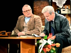 Fenomenalny duet na sądeckiej scenie! Piotr Polk i Piotr Szwedes rozbawili publiczność 30. Jesiennego Festiwalu Teatralnego