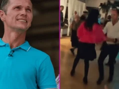Tuż po rozstaniu takie sceny! Waldemar z "Rolnika" wywijał na parkiecie z piękną brunetką