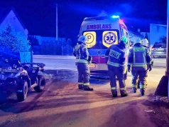 Wypadek na quadzie. Jechały 2 osoby
