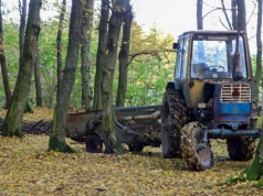 Ściął 3 drzewa bez pozwolenia. Sąd zabrał rolnikowi piłę i traktor z przyczepą