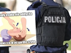 Wólka Pukarzowska: policjanci uratowali mężczyznę, który prawie na śmierć zakrztusił się jabłkiem