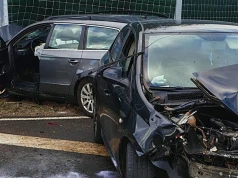 Groźne zderzenie na obwodnicy Koła! Dwóch poszkodowanych