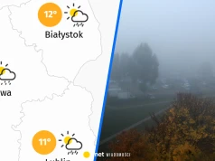 Deszcze i silne mgły opanują dziś część Polski. W tych miejscach będzie najgorzej