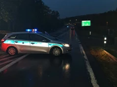Wypadek na DK17 w Tuligłowach. Potrącona piesza, droga częściowo zablokowana