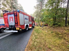 Tragedia na łuku drogi! Zderzyły się trzy samochody, 66-letni kierowca nie żyje