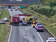 Groźny wypadek na drodze S3 pod Legnicą. Jedna osoba ciężko ranna