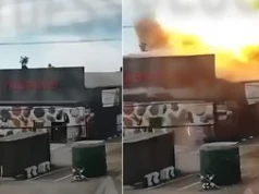 Supermarket w Ukrainie celem ataku. Przerażające nagranie