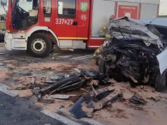 Śmiertelny wypadek w Jagatowie. Zablokowana DW222
