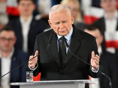 Kaczyński w sali Sokoła o zwycięstwie Łukasza Gibały