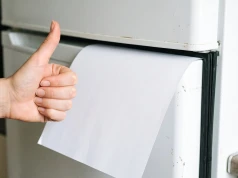 Wkładania kartki między drzwi lodówki. Do czego to służy i dlaczego jest zalecane?