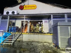 Pożar Biedronki w Jastrzębiu-Zdroju. Śledczy wskazali miejsce, w którym pojawił się ogień
