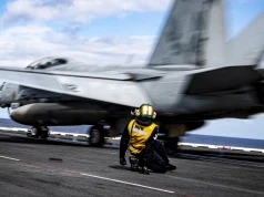 Myśliwiec F-35C wykonał pierwsze lądowanie na lotniskowcu USS Kennedy