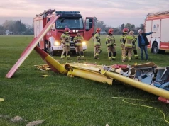 Tragiczny wypadek szybowca w Pruszczu Gdańskim. Pilot nie przeżył