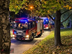 Pożar mieszkania na os. Kombatantów w Krakowie