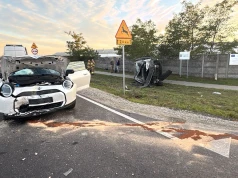 Zderzenie samochodów w Swarzynicach. Obaj kierowcy ukarani
