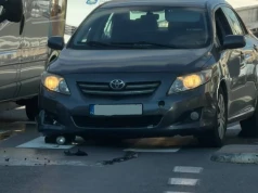 Kolizja na przejściu dla pieszych