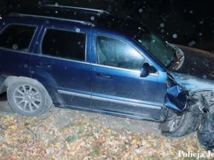 Ukradł Jeepa i uderzył w lampę. Miał 2 promile alkoholu