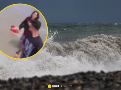 Rodzice nagrywali film na plaży. Nie widzieli, że dziecko porwała fala