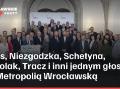 Jaros, Niezgodzka, Schetyna, Sobolak, Tracz i inni jednym głosem za Metropolią Wrocławską