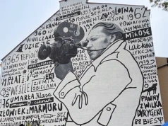 Mural Andrzeja Wajdy został odsłonięty