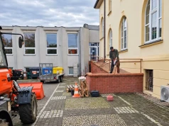 Nowe wejście do urzędu w Złotowie. Parking zamknięty na kilka tygodni