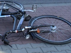 Potrącenie rowerzystki w Oświęcimiu