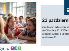 Do 23 października zgłoszenia Olimpiady ZUS. „Lekcje z ZUS” to instrukcja jak świadomie zaplanować swoją przyszłość