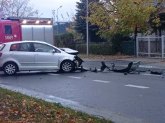 Wypadek na ul. Kilińskiego w Nowym Sączu. Jedna osoba w szpitalu