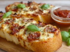 Nie wyrzucam czerstwej bagietki. Robię z niej pyszne pizzetki na kolację