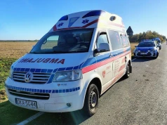 Uciekał skradzioną karetką, potrącił policjantkę. Oddano strzały