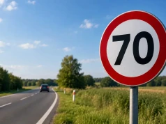 Dla żartu podmienili znak ograniczenia prędkości. Złapano prawie 400 kierowców..