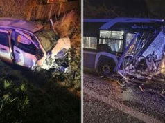 Koszmarny wypadek pod Krakowem. Autobus zderzył się z autem