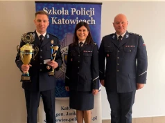 Podkomisarz Paweł Burda na podium „Dzielnicowego Roku”. Zwyciężył w jednej z konkurencji